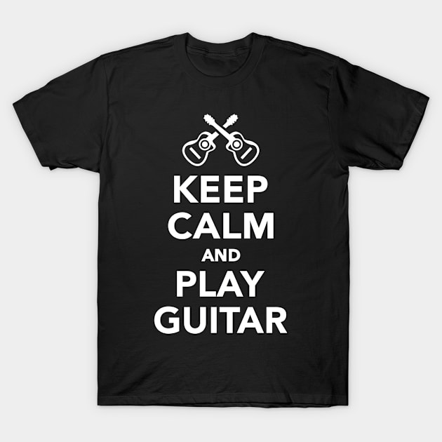 Keep calm and play Guitar T-Shirt by Designzz